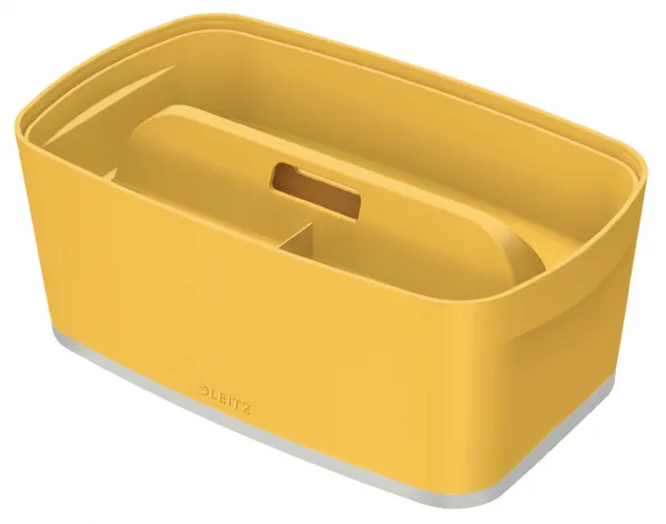 Úložný box s vekom Leitz MyBox, veľkosť S teplý žltý