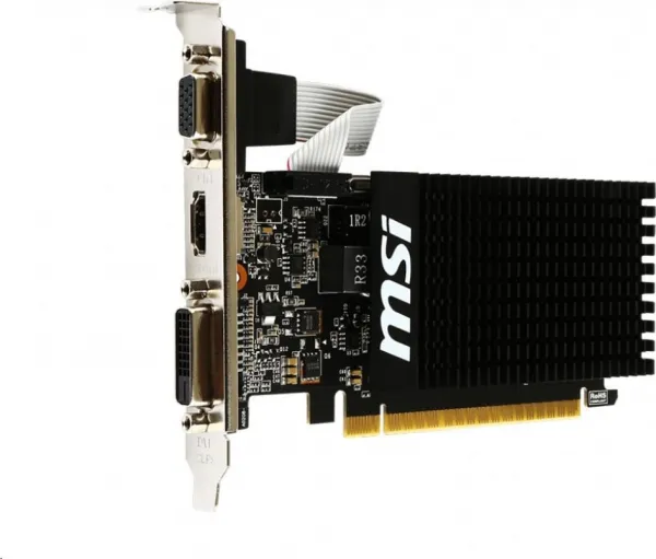 MSI VGA NVIDIA GeForce GT 710 2GD3H LP, 2G DDR3, 1xHDMI, 1xVGA, 1xDVI