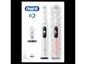 Oral-B iO Series 6 DUO White/Pink elektrický zubní kartáček 2ks