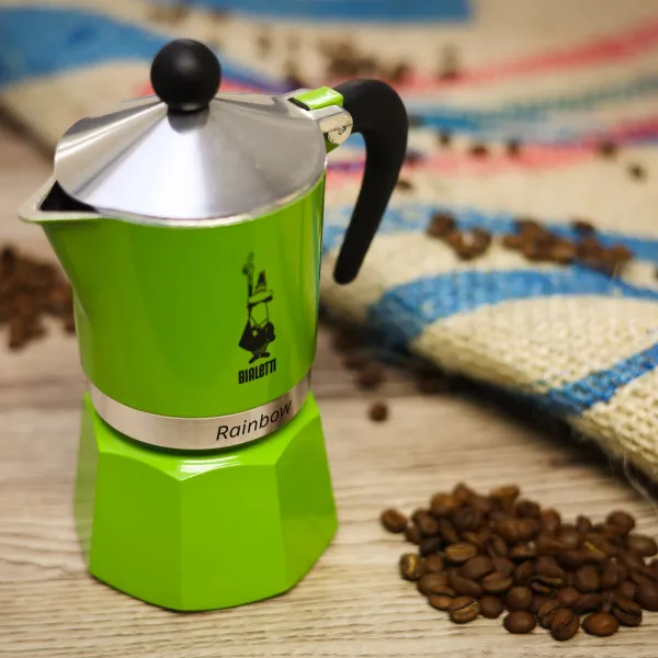 Turistický kávovar Bialetti Rainbow 3TZ - green
