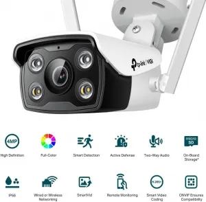 TP-Link VIGI C340-W(4mm), 4MP, Bullet, IR 30m, WIFI, Micro SD card