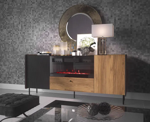 TV stolík PRESTIGO P16 Elektrický krb: Ano