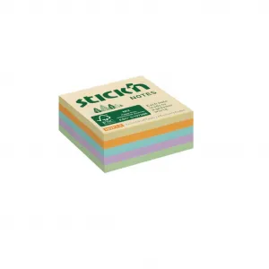 Stick`n by Hopax Samolepiaca mini kocka, 51x51 mm, lúčny mix pastelových farieb, 240 lístkov