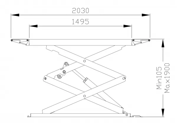 ATH-Heinl Nožnicový zdvihák ATH-Frame Lift 30FZ UG