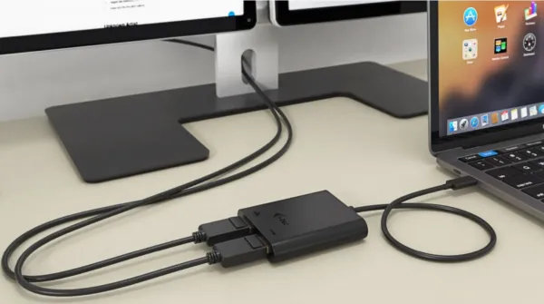 i-tec USB-C Dual 4K/60Hz (single 8K/30Hz) HDMI Video Adapter