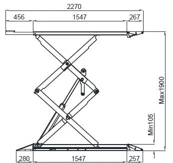 ATH-Heinl Nožnicový zdvihák ATH Frame Lift 35FZ