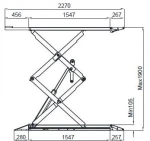 ATH-Heinl Nožnicový zdvihák ATH Frame Lift 35FZ