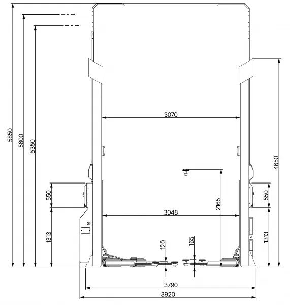 ATH-Heinl Bezprejazdový dvojstĺpový zdvihák ATH Matrix Lift 2.65