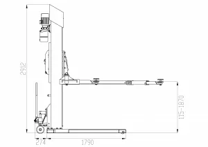 ATH-Heinl Jednostĺpový zdvihák ATH Single Lift 25M