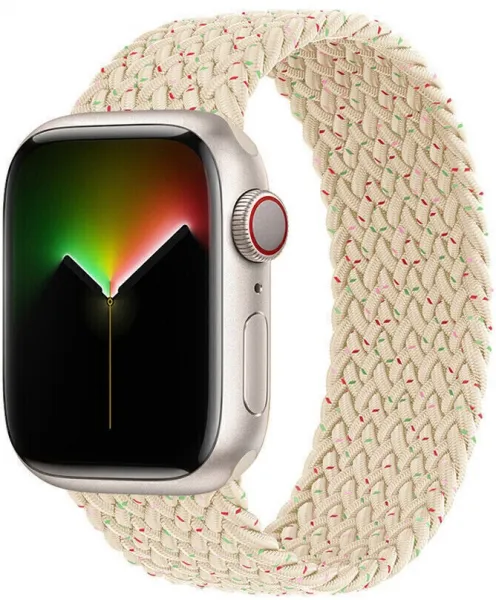 Innocent Braided Solo Loop Apple Watch Band 44/45/46/49mm - Starlight - S (148MM)