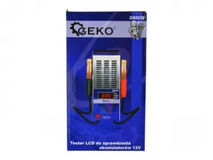 Geko LCD tester na kontrolu 12V autobatérií digitálný displej