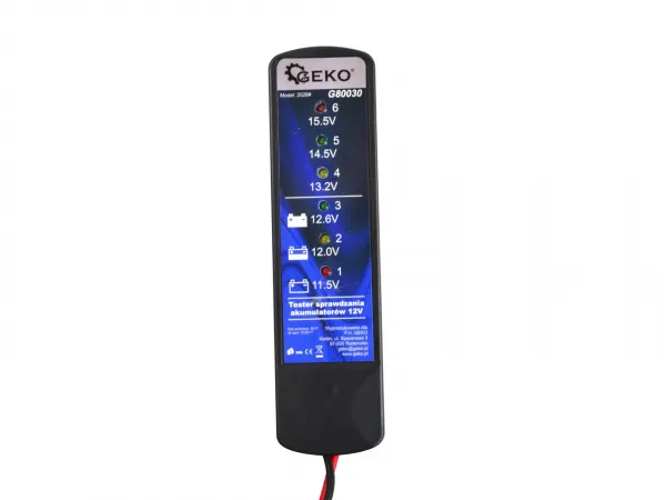 Geko Tester 12V LED batérií