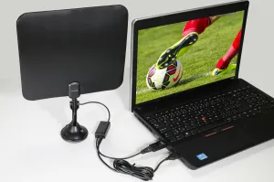 EVOLVEO Xany 2C LTE 230/5V, 41dBi aktivní pokojová anténa DVB-T/T2, LTE filtr