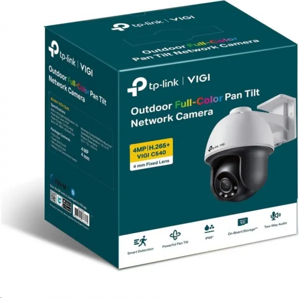 TP-Link VIGI C540(4mm), 4MP, PTZ, PoE, IR 30m, Micro SD card