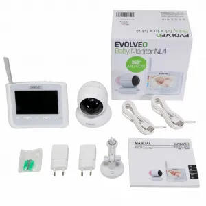EVOLVEO dětská chůvička s nočním světlem a otočnou kamerou NL4
