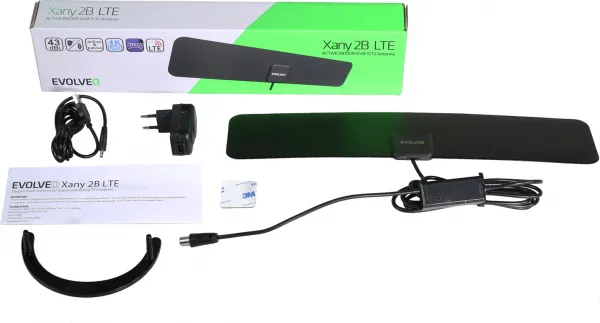EVOLVEO Xany 2B LTE 230/5V, 43dBi aktivní pokojová anténa DVB-T/T2, LTE filtr