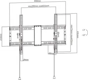 GEMBIRD Držák TV WM-80T-01, 37"-80" (70kg), náklopný