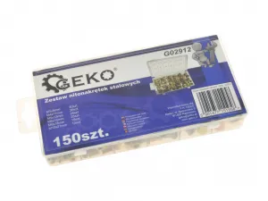 Geko Sada oceľových nitovacích matíc 150ks M3 - M10