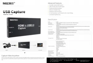SEETEC HTUSB HDMI na USB 3.0 Capture 15012