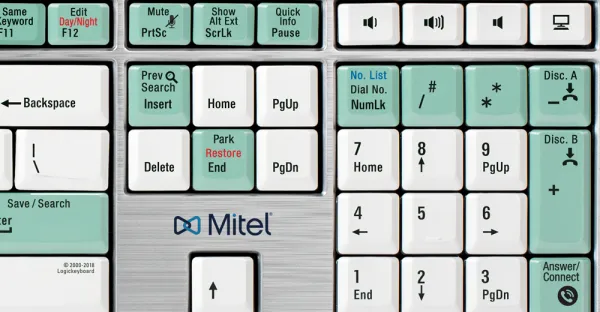 LogicKeyboard Logická klávesnica Klávesnica Mitel Telecom, Veľká Británia 19830