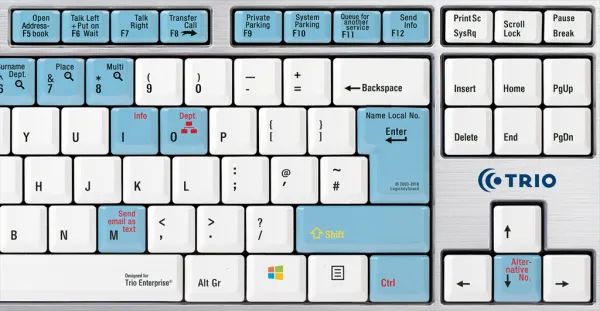 LogicKeyboard Logická klávesnica Trio Ent. Att. Telekomunikačná klávesnica. UK 19831