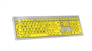 LogicKeyboard Logická klávesnica XLPrint ALBA Black on Yellow UK 19798