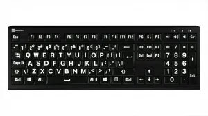 LogicKeyboard Logická klávesnica XLPrint ASTRA 2 PC White on Black UK 19801