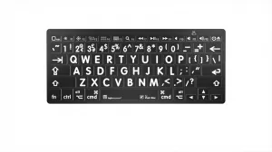 LogicKeyboard Logická klávesnica XLPrint Bluetooth White on Black UK 19806