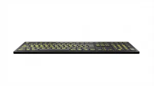 LogicKeyboard Logická klávesnica XLPrint NERO PC Yellow on Black UK 19811