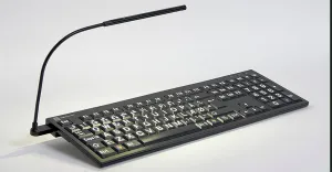 LogicKeyboard Logická klávesnica XLPrint NERO PC Yellow on Black UK 19811