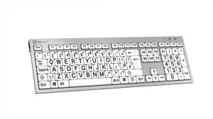 LogicKeyboard Logická klávesnica XLPrint PC Slim Line Black on White UK 19812