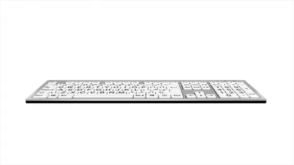 LogicKeyboard Logická klávesnica XLPrint PC Slim Line Black on White UK 19812