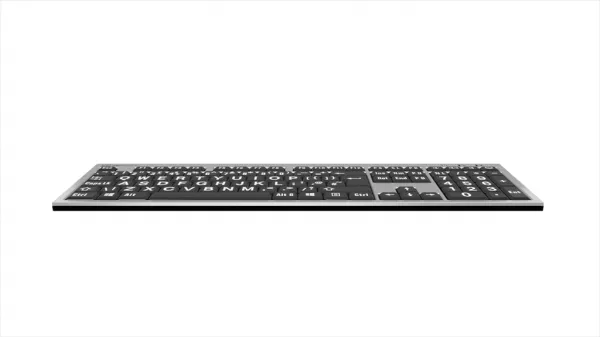 LogicKeyboard Logická klávesnica XLPrint PC Slim Line White on Black UK 19814