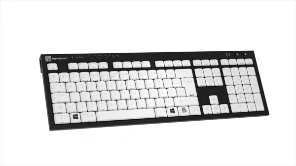 LogicKeyboard Logická klávesnica Braillovo písmo - PC Klávesnica Nero Slim Line - Veľká... 19819