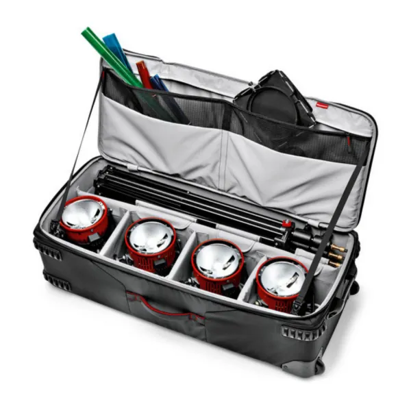 Manfrotto Pro-Light Rolling Lighting Gear Organizer LW-97W V2 (veľký, čierny) 17536