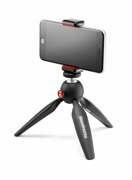Manfrotto PIXI mini stativ čierny, držiak smartphonu 14795
