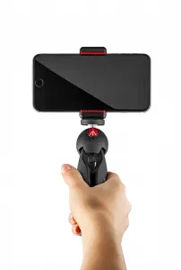 Manfrotto PIXI mini stativ čierny, držiak smartphonu 14795