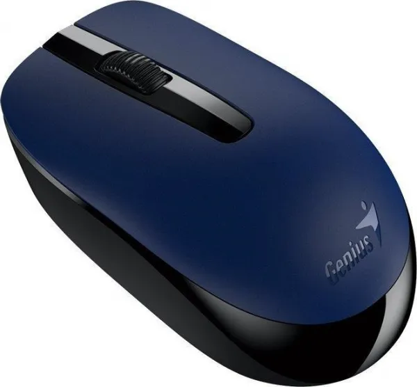 Genius Myš NX-7007, 1200DPI, 2.4 [GHz], optická, 3tl., bezdrátová USB, černo-modrá, AA