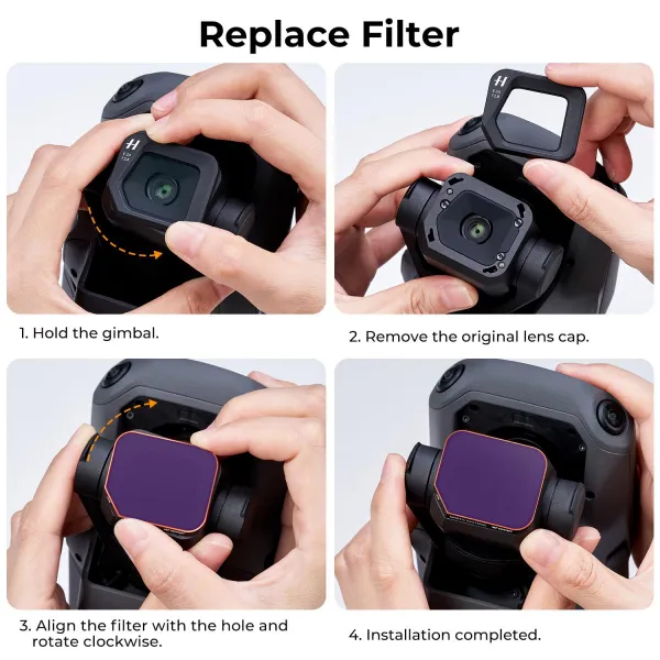 K&F Concept Sada filtrov DJI Mavic 3 Classic 4ks (ND8 + ND16 + ND32 + ND64) s... 20981