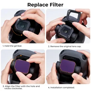 K&F Concept Sada filtrov DJI Mavic 3 Classic 4ks (ND8 + ND16 + ND32 + ND64) s... 20981