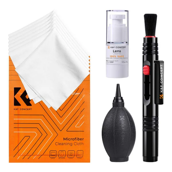 K&F Concept Súprava na čistenie objektívu fotoaparátu 4 v 1 pre fotoaparáty DSLR 18094