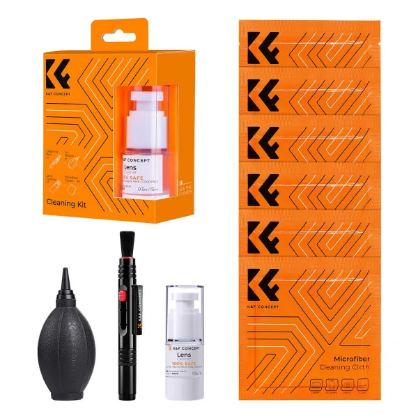 K&F Concept Súprava na čistenie objektívu fotoaparátu 4 v 1 pre fotoaparáty DSLR 18094