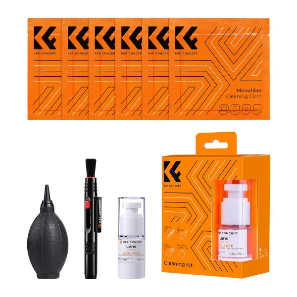 K&F Concept Súprava na čistenie objektívu fotoaparátu 4 v 1 pre fotoaparáty DSLR 18094