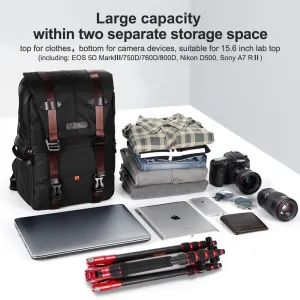K&F Concept Veľkokapacitné brašne KF Concept brašňa na profesionálny fotoaparát 17157