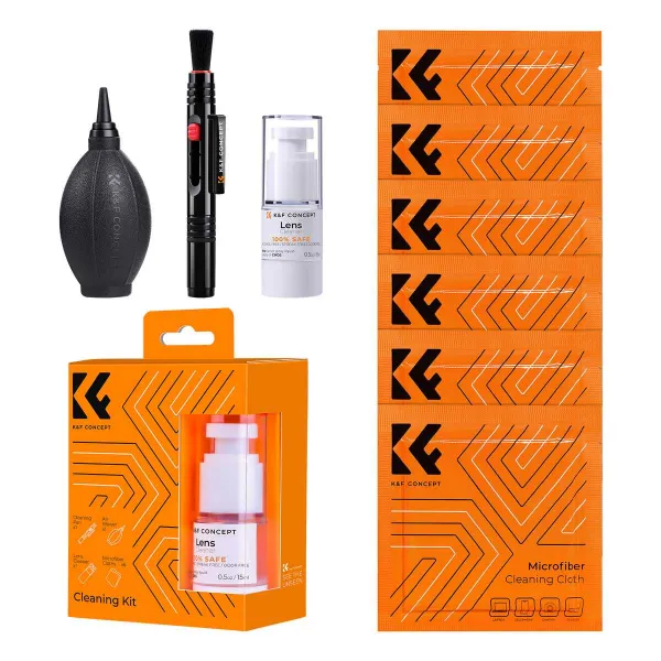 K&F Concept Súprava na čistenie objektívu fotoaparátu 4 v 1 pre fotoaparáty DSLR 18094