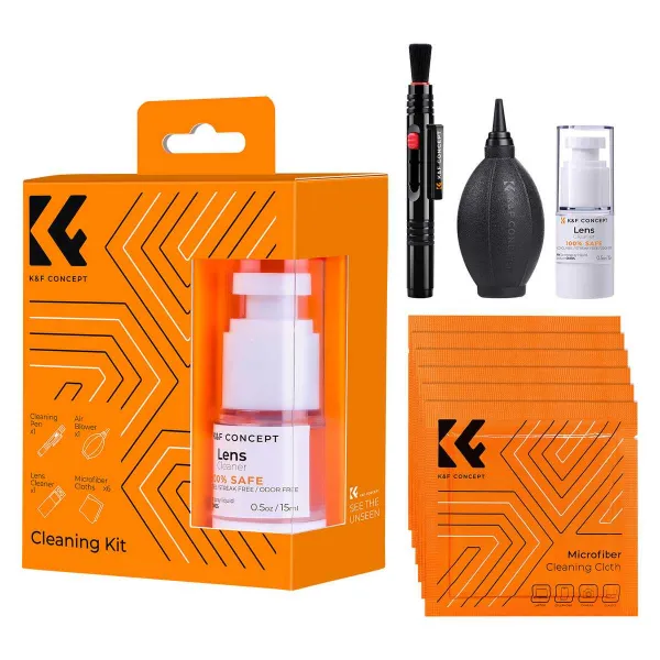 K&F Concept Súprava na čistenie objektívu fotoaparátu 4 v 1 pre fotoaparáty DSLR 18094