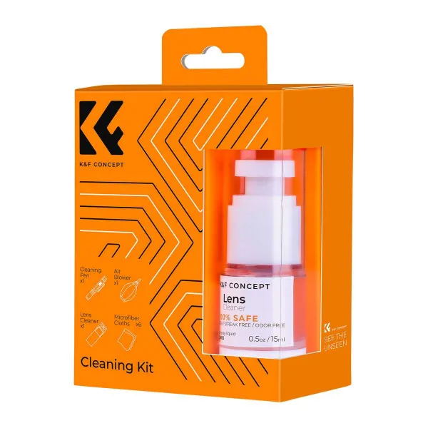 K&F Concept Súprava na čistenie objektívu fotoaparátu 4 v 1 pre fotoaparáty DSLR 18094