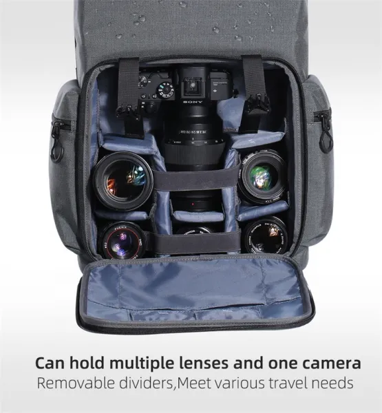 K&F Concept Multifunkčný cestovný batoh na DSLR fotoaparát pre vonkajšie fotografovanie... 17153