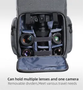 K&F Concept Multifunkčný cestovný batoh na DSLR fotoaparát pre vonkajšie fotografovanie... 17153