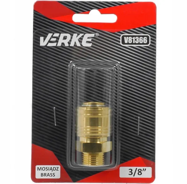 VERKE Rýchlospojka na vzduch 3/8" vonkajší závit